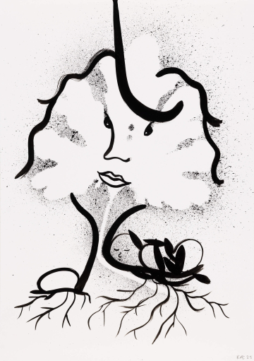 <h2> From the series Symbolist Drawings</h2>
A3, ink on paper, 2025 (10)