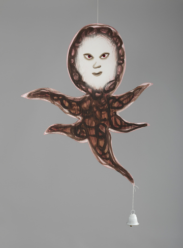 Bell child III
painted wood, bell, 2021