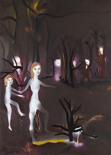 The naked human being
100 x 140 cm, acrylics, spray and oil on canvas, 2009
