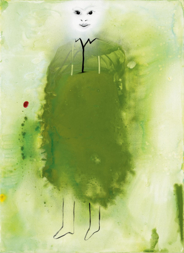 She dissolved
40 x 55cm, acrylic, spray and oil on canvas, 2005