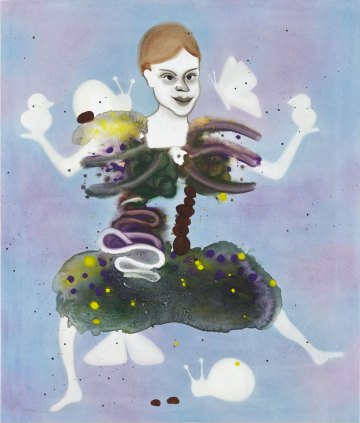 Hun var blød som skovbunden
100 x 85 cm, akryl og olie på lærred, 2011