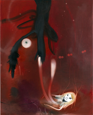 Suddenly
88 x 100 cm, acrylics, spray and oil on canvas, 2008
