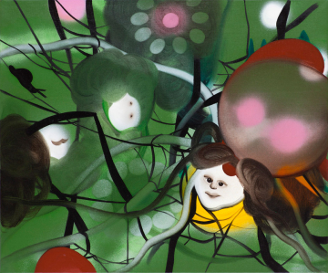 The play
85 x 100 cm, acrylics and oil on canvas, 2012