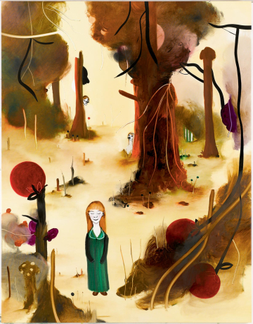 I kirsebærskoven
133 x 170 cm, olie på lærred, 2007