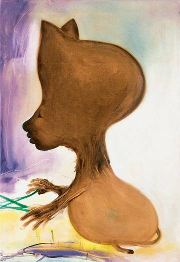 She was transformed into an animal she had never seen before
70x48, oil on canvas, 2003