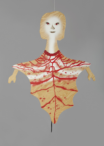 Being of blood
painted wood, screws, string, 2021
