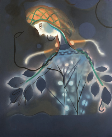 The song about life and death II
90x110 cm, acrylics, spray and oil on canvas, 2020