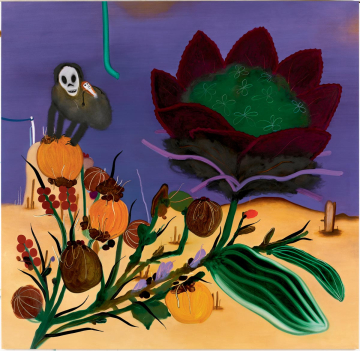 Den lilla himmel
205 x 200 cm, olie på lærred, 2007