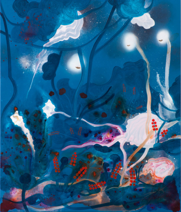 The living and the dead
170 x 200 cm, acrylics, spray and oil on canvas, 2013