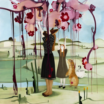 Surrender, devotion
200 x 204 cm, oil on canvas, 2004