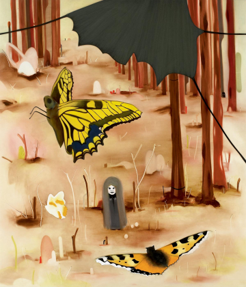 The valley of butterflies
162 x 190 cm, oil on canvas, 2005