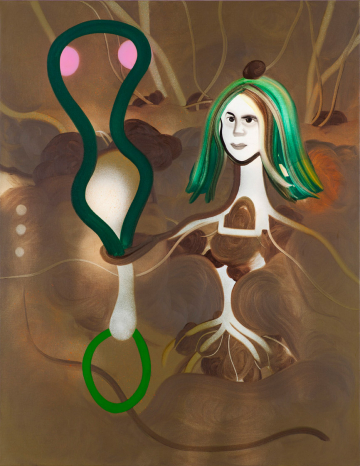 Her destiny
90 x 70 cm, acrylics, spray and oil on canvas, 2012