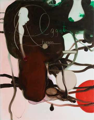 The egg, the tongue
60x70 cm, acrylics and oil on canvas, 2015