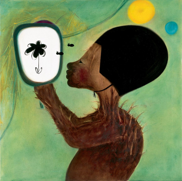 She had often been told she was a flower. She did not feel like one
67x67, oil on canvas, 2003