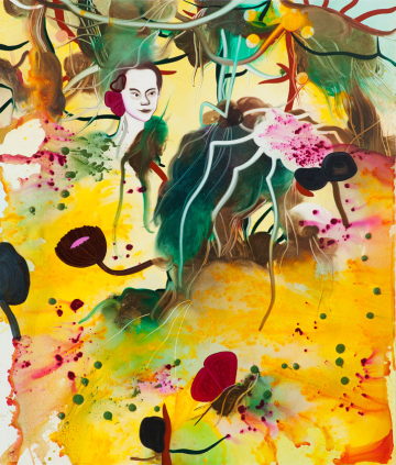 He listens with a butterfly ear
170 x 200 cm, acrylics and oil on canvas, 2012-2013